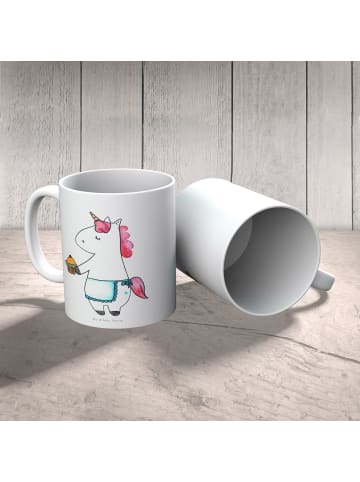 Mr. & Mrs. Panda Kindertasse Einhorn Muffin ohne Spruch in Weiß