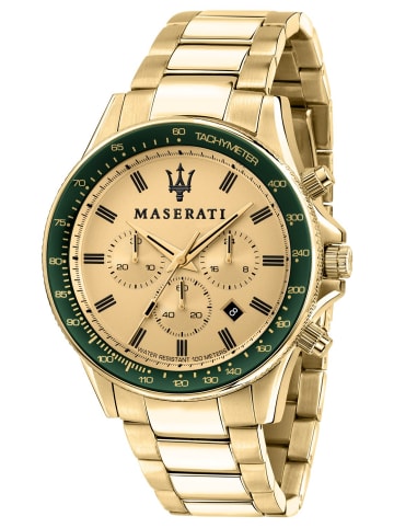 Maserati Herrenuhr Chronograph Sfida Gold