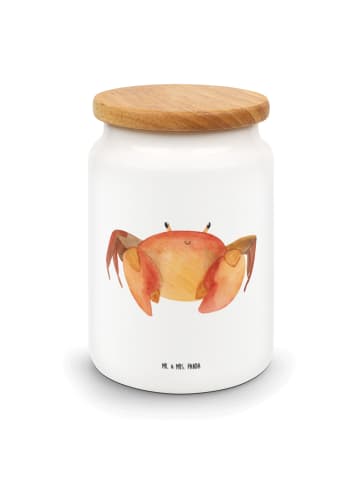 Mr. & Mrs. Panda Kaffeedose Sternzeichen Krebs ohne Spruch in Weiß