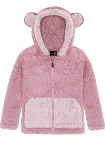 Normani Outdoor Sports Kinder Teddy Jacke „Barvas“ in Rosa