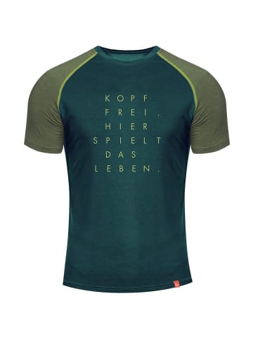 EIN SCHÖNER FLECK ERDE M KOPF FREIMERINO 160 KURZARMSHIRT in Petrol