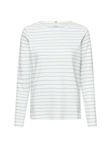 Camel Active Langarm-T-Shirt aus reiner Baumwolle in Hellblau