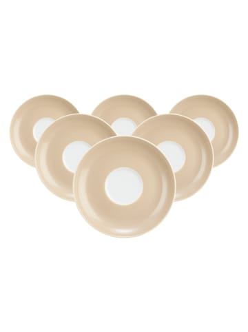 Seltmann Weiden 6er Set Teeuntertassen Liberty Pure Colors in ø 13 cm in Dusty Beige