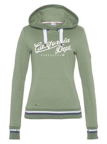 Kangaroos Kapuzensweatshirt in grün