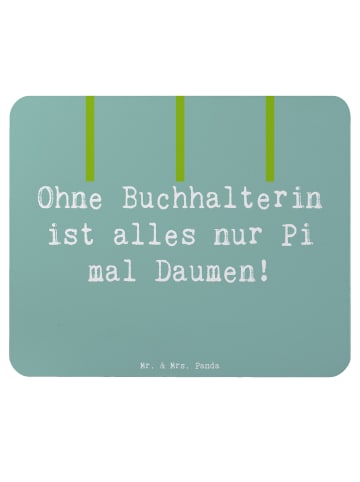 Mr. & Mrs. Panda Mouse Pad Spruch Buchhalterin Liebe mit Spruch in Meeresbrise
