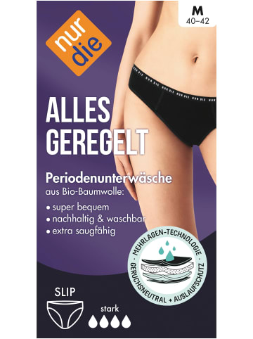 Nur Die Periodenunterwäsche Alles Geregelt Slip stark in Schwarz