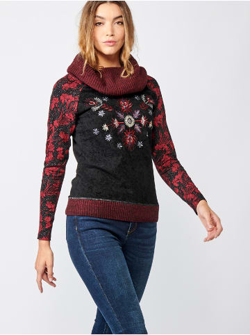 KOROSHI Langarm-T-Shirt in rot