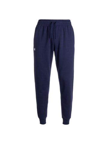 Under Armour Jogginghose Rival Fleece in dunkelblau / weiß