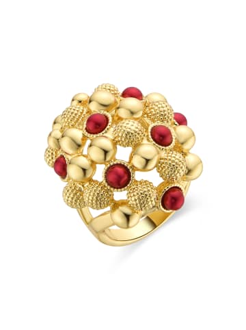 Luxenter Ring Xiglor mit 18 Karat Gelbgold-Xiglor red
