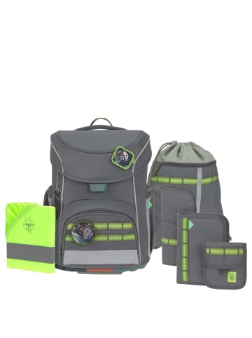 Lässig School Set Slim Unique - Schulranzen Set 7tlg. (Turquoise) in Anthracite