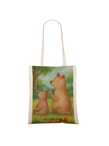 Mr. & Mrs. Panda Schultertasche Bär Kind Design ohne Spruch in Weiß
