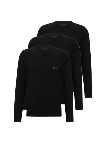 HUGO Longsleeve 3er Pack in Schwarz