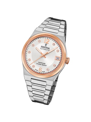 Festina Analog-Armbanduhr Festina Swiss Made silber mittel (ca. 35mm)