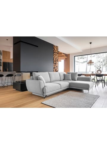 MF Design Lardo Recamiere Rechts in Grau -  (L) 191 x (B) 276 x (H) 90 cm