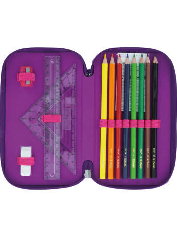 Herlitz Schüleretui TriCase 31 tlg. Polyester 190x70mm Dip Dye Pink/Purple
