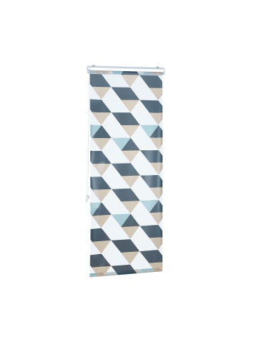 relaxdays Duschrollo Triangle in Bunt - (B)60 x (H)240 cm