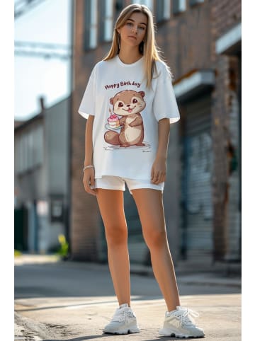 Reichstadt Reichstadt Oversized T-Shirt Damen  24RSW057 Otterly Birthday L