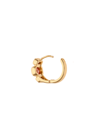faina Women Hoop Earrings in Rose Gold Pink