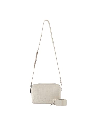 Seidenfelt Nesna Umhängetasche 22 cm in croco print cream