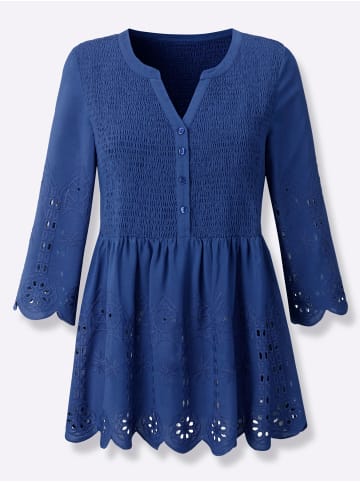 WITT WEIDEN Spitzen-Bluse in royalblau