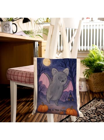 Mr. & Mrs. Panda festivaltasche Fledermaus Erschrecken Design oh... in Weiß