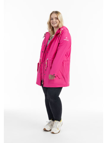 Schmuddelwedda Damen Plus Size Regenmantel in Pink-280