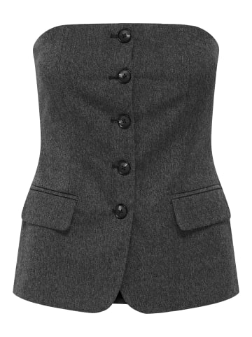 ONLY Tüll-Top in Dark Grey Melange