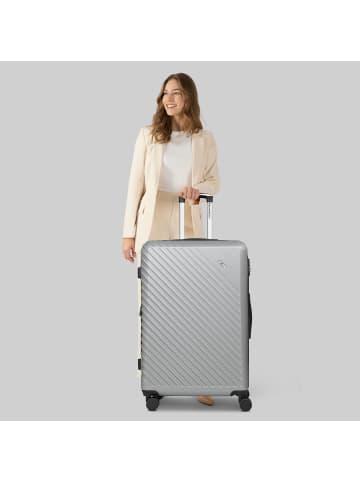 Check.In Paradise 2.0 4 Rollen Trolley L 78 cm mit Dehnfalte in stone grey