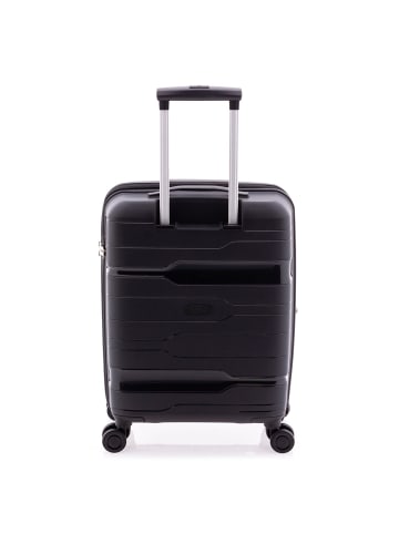 Gladiator 3800 4 Rollen Kabinentrolley 55 cm mit Dehnfalte black