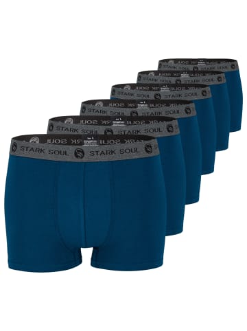 Stark Soul® Boxershorts 6'er Pack - Hipster Shorts in dunkelblau