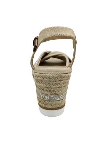 Tom Tailor Keilsandaletten in Beige