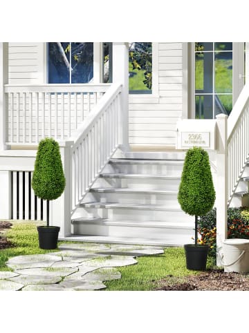 HOMCOM Kunstpflanze-Ø20cm x 90H cm-Grün