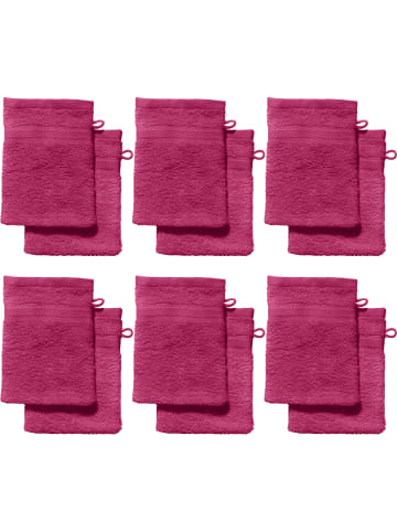 REDBEST Frottier Waschhandschuh 12er-Pack Chicago in fuchsia