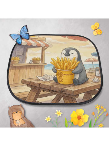Sonnenschutz Auto Pinguin Pommes Eimer Design o... in Weiß