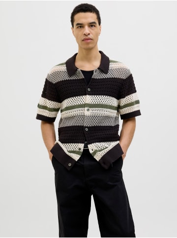 Jack & Jones Gestricktes Polo in Four Leaf Clover