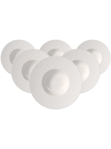 Villeroy & Boch 6er Set Speiseteller Manufacture Ice ø 28 cm in weiß