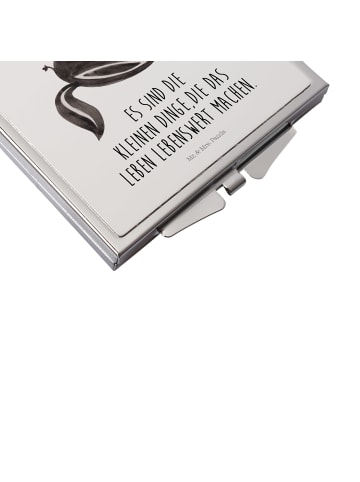 Mr. & Mrs. Panda Schminkspiegel Stinktier Ball mit Spruch in Weiß