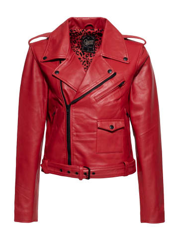 Queen Kerosin Queen Kerosin Lederjacke Marlon in rot