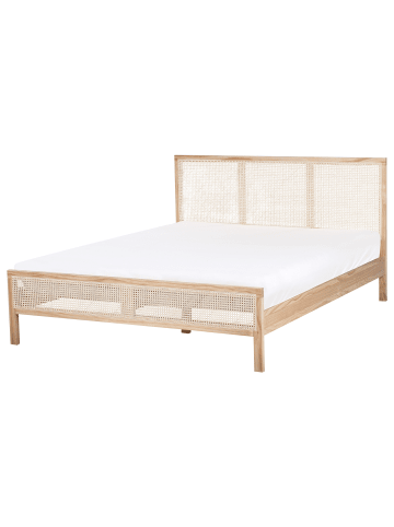 Beliani 2-tlg Doppelbett SALERNAS in Braun