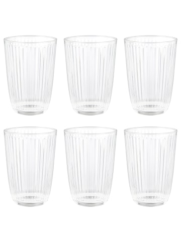 Butlers Trinkglas LINEE 6er-Set in Durchsichtig