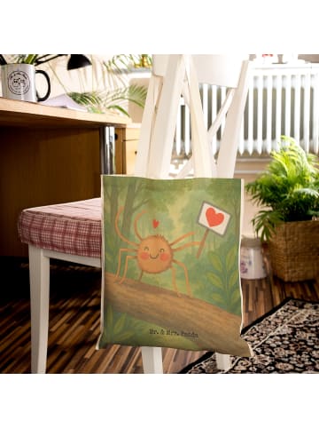 Mr. & Mrs. Panda Tasche Spinne Agathe Motivation Design ohne Spruch in Weiß