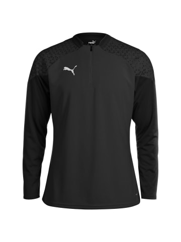 Puma Trainingspullover teamCUP 1/4 Zip in schwarz