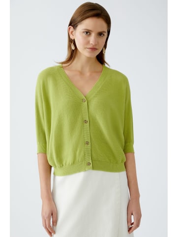 Oui Strickjacke in pea green