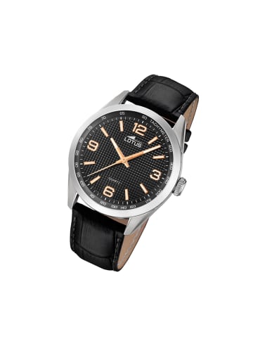 Lotus Analog-Armbanduhr Lotus Minimalist schwarz groß (ca. 43mm)