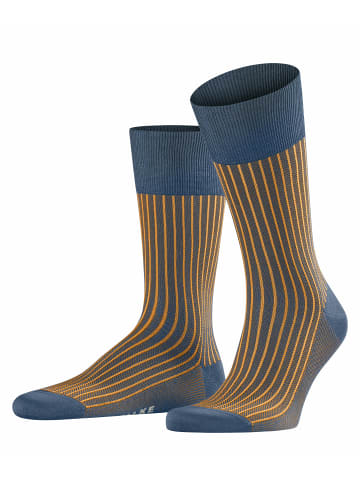 Falke Socken Oxford Stripe in Atlantic