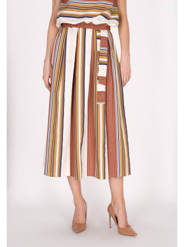 DreiMaster Damen Rock in Braun Mehrfarbig