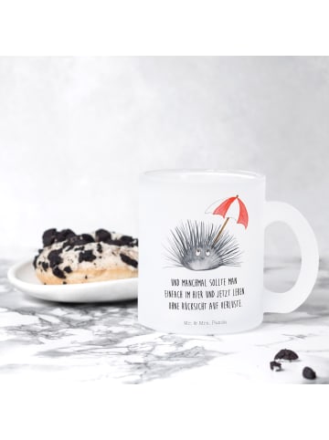 Mr. & Mrs. Panda Teetasse Seeigel mit Spruch in Transparent