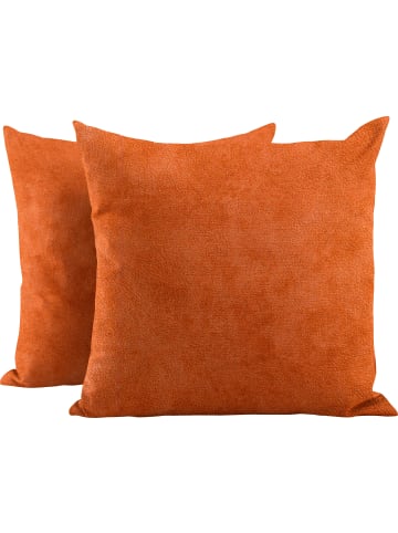 Erwin Müller Kissenhülle im 2er-Pack in terracotta