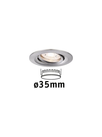 paulmann EBL Nova mini Coin rund schwenkbar LED 1x4W 310lm Eisen gebürstet