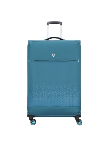 Roncato Crosslite 4-Rollen Trolley 75 cm in petrolio